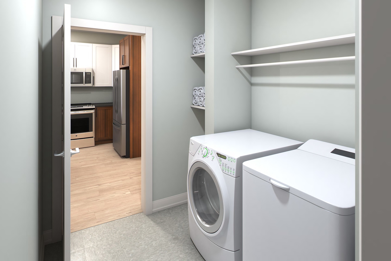 Model B1 Laundry Room Kitchen - Finish 2